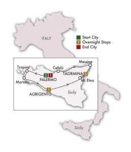 map Sicily - Travel with Books in Bari Classic Sicily